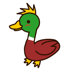 Mohawk duck sticker
