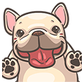 【泰文版】French Bulldog—PIGU: Pop-Up Stickers