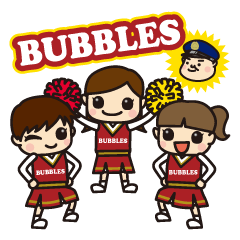 Weekend cheerleader BUBBLES with Kumagai