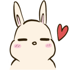 Cute rabbit : facial expression 1
