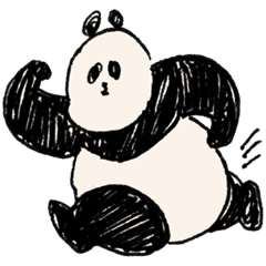 CHAKI's panda sticker