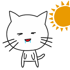 Cute cat everyday sticker part2