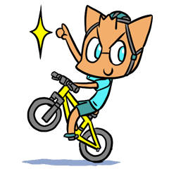 Cycling Cat by ROGER I.S.