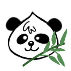 Panda with onion head