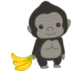 so cute gorilla Convey feelings sticker