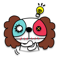 Plush toy Zombie puppy dog