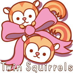 Sticker of Twin squirrels vol.7