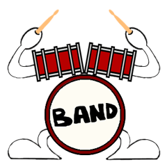 Personification musical instrument band