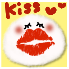 Kiss mark sticker (1)