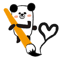 Cute panda stickers
