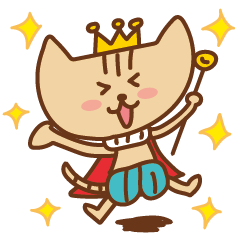 Fun cat king