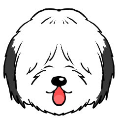 Old English Sheep Dog Funny Stickers
