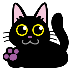 Black kitten KURO