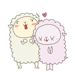 A pair of sheeps