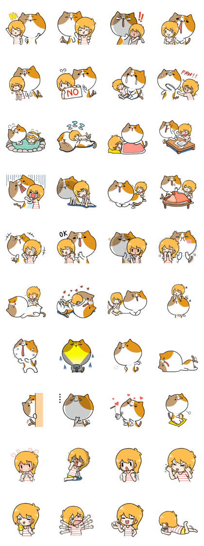 Miki and Giant cat Miki and Giant cat