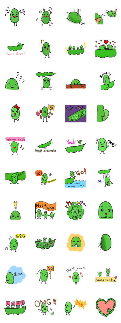 Cute Green soybeans Cute Green soybeans