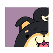 The dog which comes out of the edge The dog which comes out of the edge