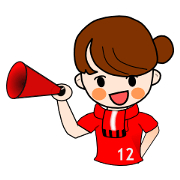 Female football fans(RED,JPN) Female football fans(RED,JPN)