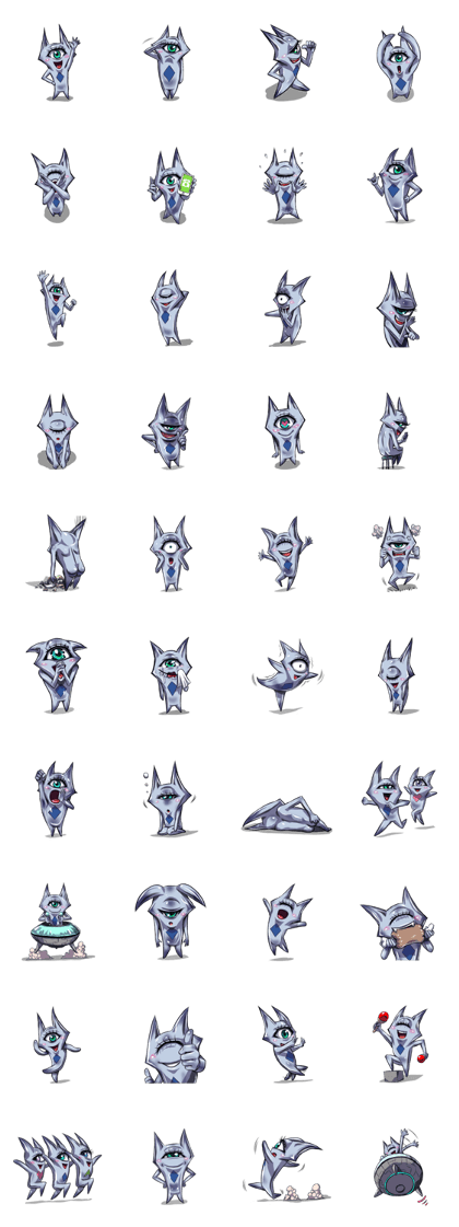 The alien having eyelashes(Male)