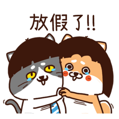Shiba Inu girl and Mr. cat2