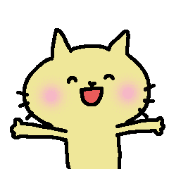 Happy and cheerful cat