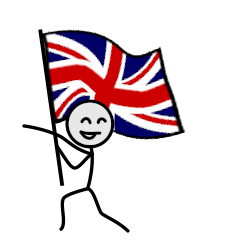 GO!GO!UK team with stick patriot!