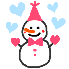 The snow man sticker
