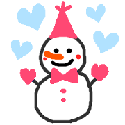 The snow man sticker