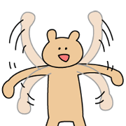 KUMA said "I'm so happy!!!!!" KUMA said "I'm so happy!!!!!"