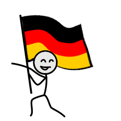 GO!GO!Germany team with stick patriot!