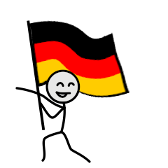 GO!GO!Germany team with stick patriot!