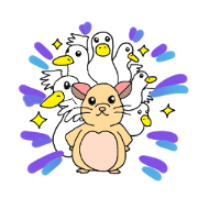 Colorful!Hamster Ponu and her friends Colorful!Hamster Ponu and her friends