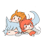 Little sweet mouse with kind wolf