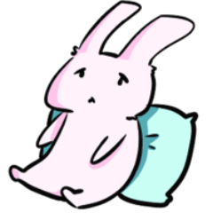 Sad Pink Rabbit