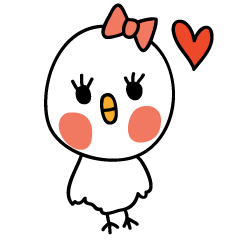 Sticker that you can use chick-chan