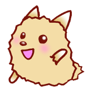 It is a sticker of the Pomeranian.