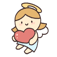 Little angel Hearty sticker