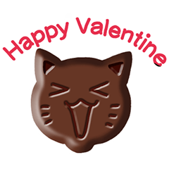 Cat-shaped chocolate