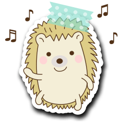 in the forest stickers *Hello*Hedgehog 2