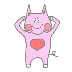 Baby pig BooBoo Sticker