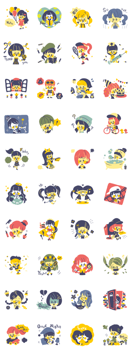 Rickey's Sticker vol.1 CUTE GIRLS