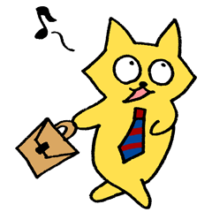 cat of businessman