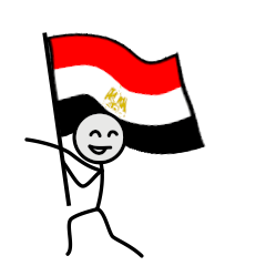 GO!GO! Egypt team with stick patriot!