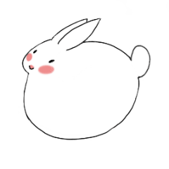 lively cute rabbit