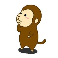 Sticker of Monkey Message