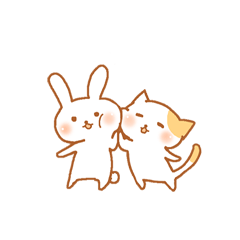 Rabbit cat Sticker