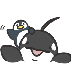 gentle Killer Whale and whimsy Penguin3