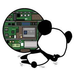 The panda lives in the phone.