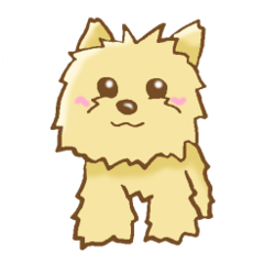 Sticker of the Yorkshire Terrier
