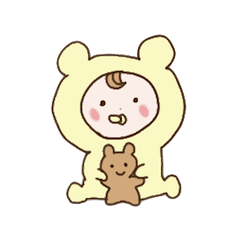 くまさんの着ぐるみ赤ちゃん Line スタンプ Line Store くまさんの着ぐるみ赤ちゃん Line スタンプ Line Store